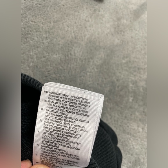 Adidas Men's M Trefoil Hoodie Black Pullover Cotton Blend Sweatshirt Used - Picture 10 of 11